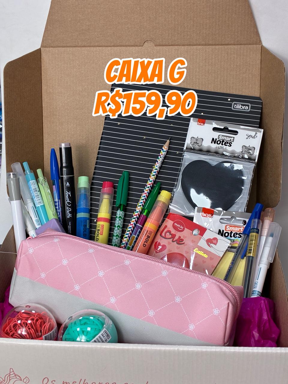 Kit de Papelaria - Papelaria Unicórnio - P, M e G